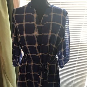 Blue/ white shirt dress!